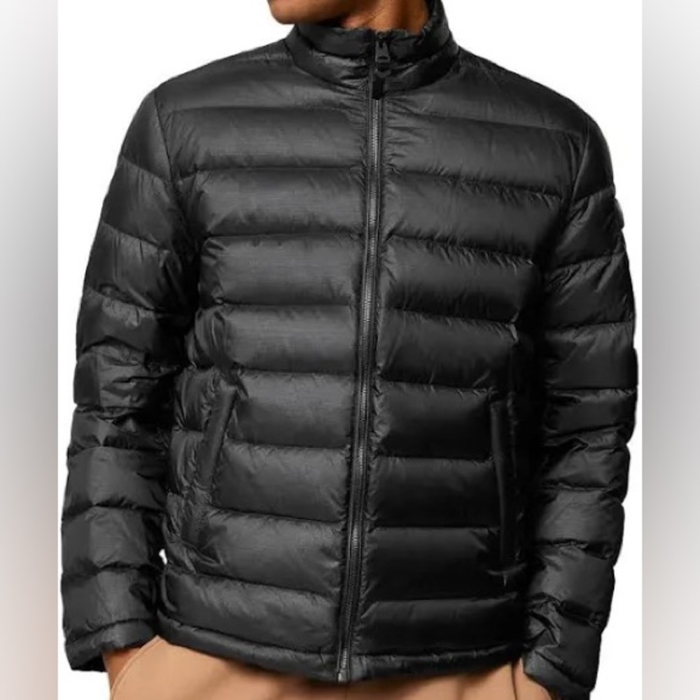 NWT Men’s Black Mackage  “James” Light Down Puffer Coat - Size 42
